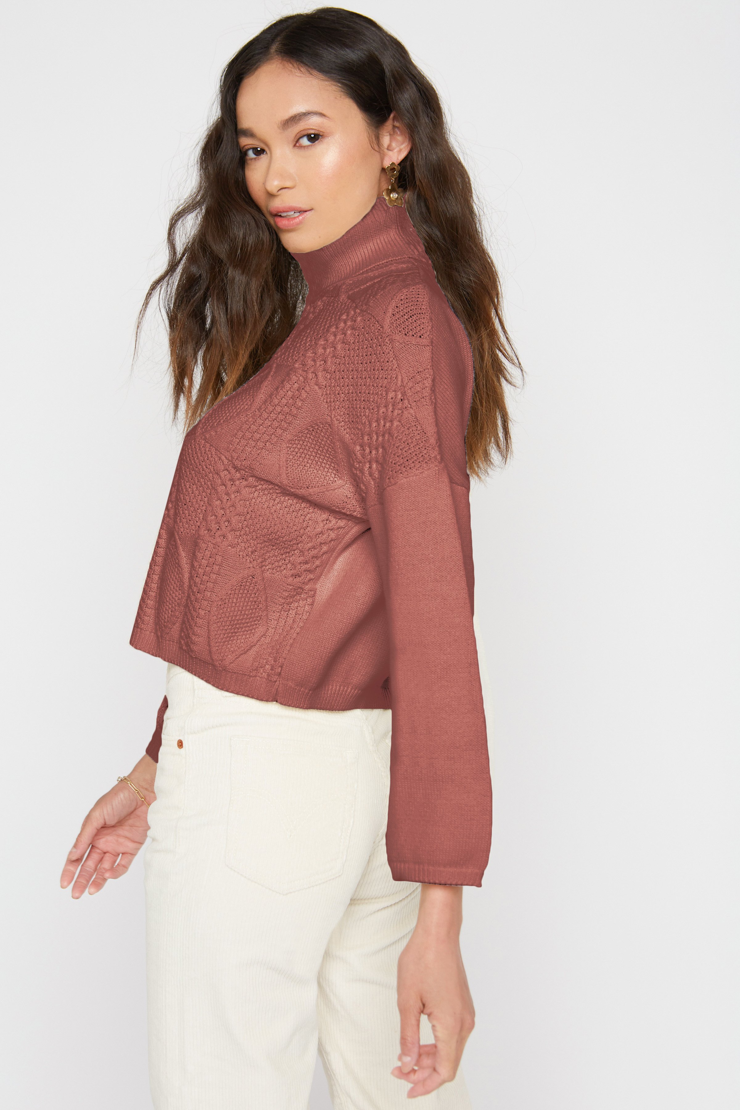 Callahan Charlotte Turtleneck - Mauve 