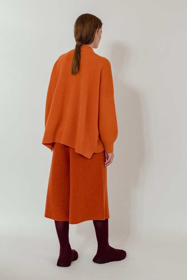 Oyuna Vega Knitted Wool Blend Pullover - Flame Fluff Oyuna Vega Knitted Wool Blend Pullover - Flame Fluff