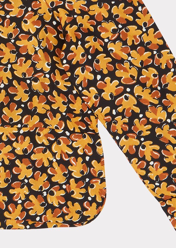 Kids Caramel Osprey Blouse - Black Leaf Print Kids Caramel Osprey Blouse - Black Leaf Print