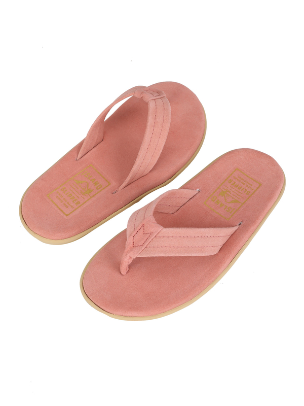 ISLAND SLIPPER Suede Thong PINK Garmentory