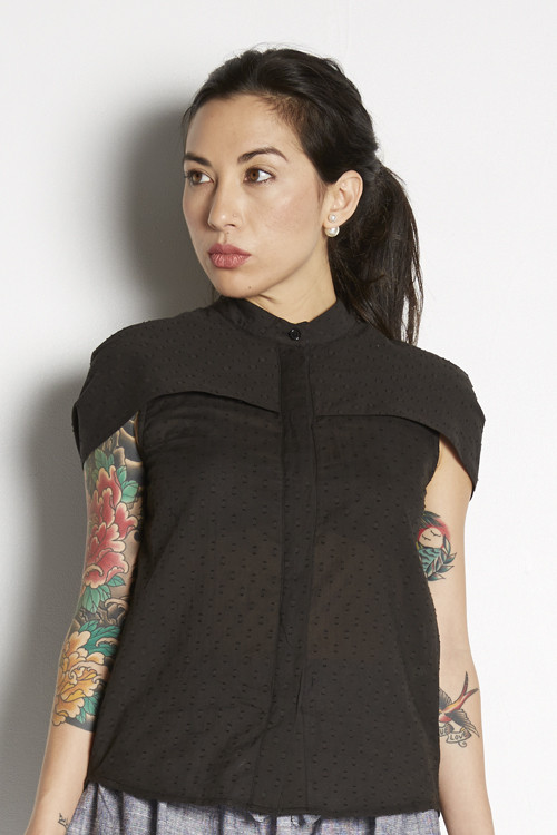Capelet Button-up Top Capelet Button-up Top