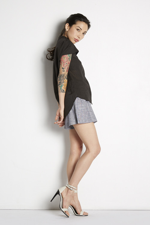 Capelet Button-up Top Capelet Button-up Top