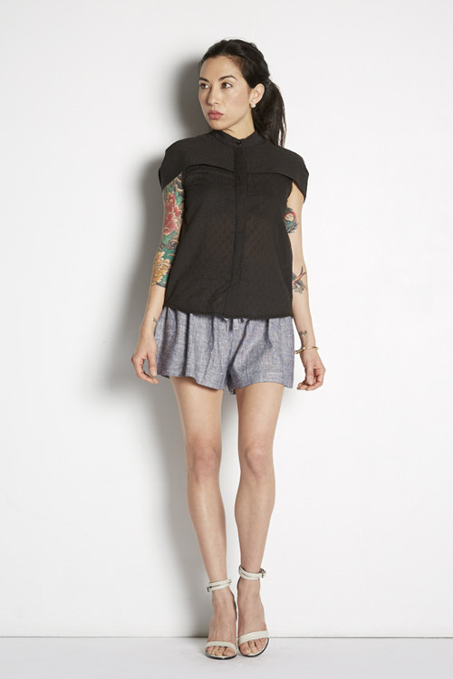 Capelet Button-up Top Capelet Button-up Top