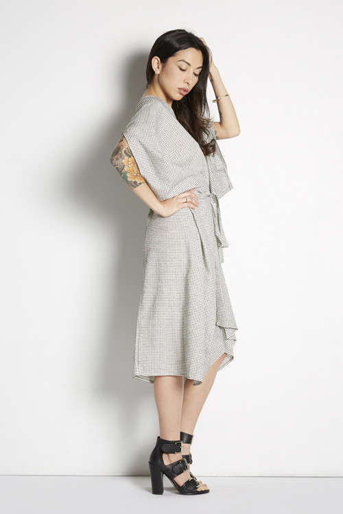 Dotted Kimono Dress Dotted Kimono Dress