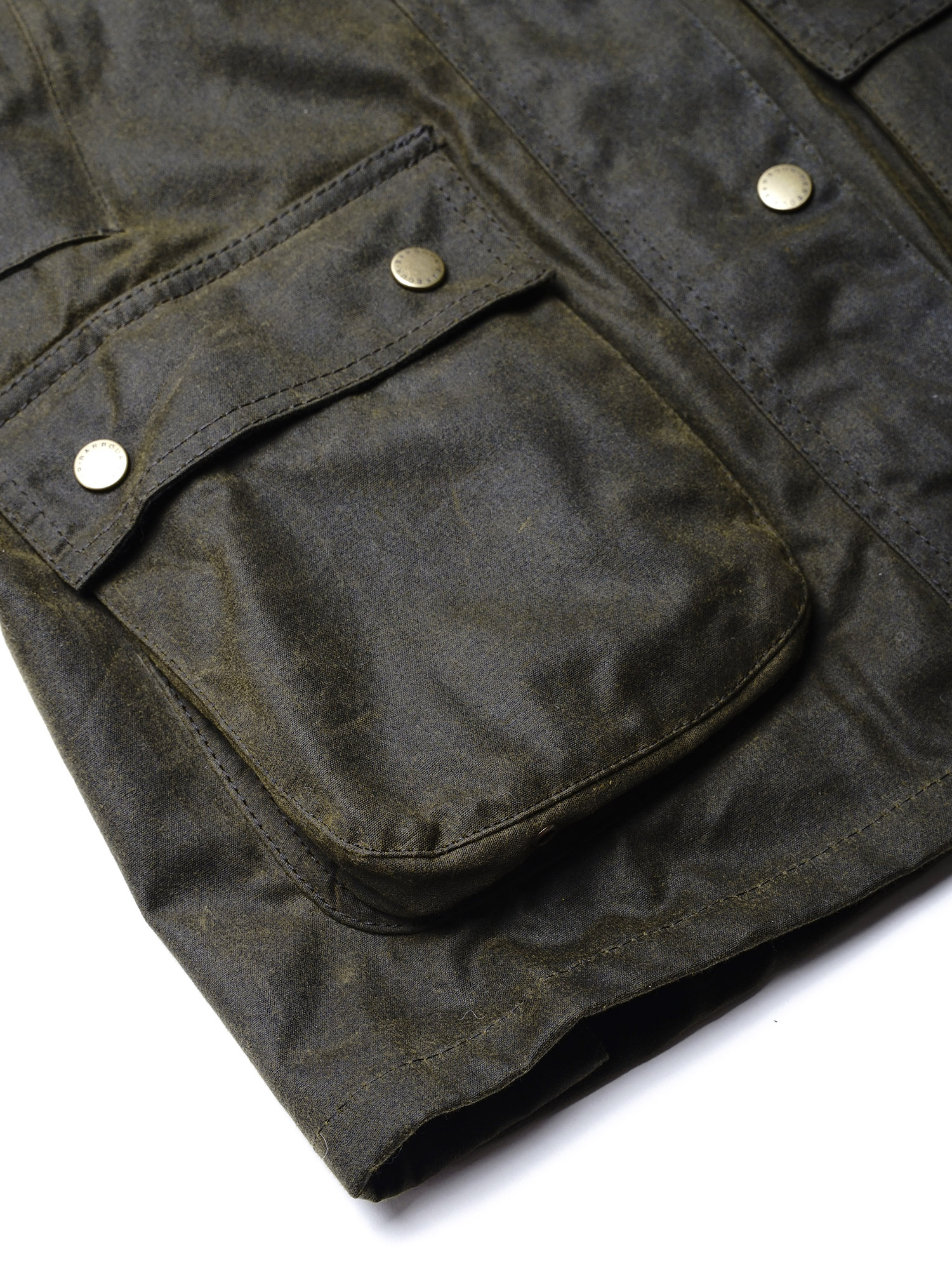 Barbour Acorn Wax Jacket Olive Garmentory