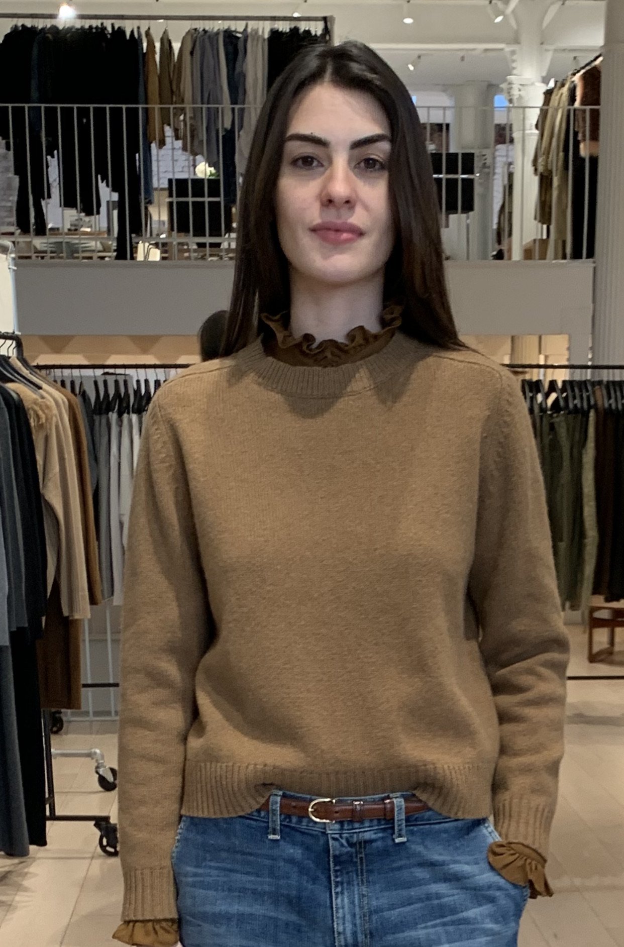 Nili Lotan Sirena Sweater - Cognac 