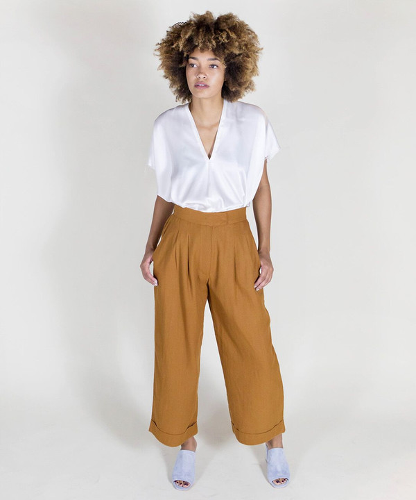 Ali Golden Rust Roll Cuff Pants Ali Golden Rust Roll Cuff Pants