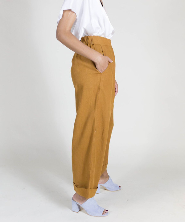 Ali Golden Rust Roll Cuff Pants Ali Golden Rust Roll Cuff Pants