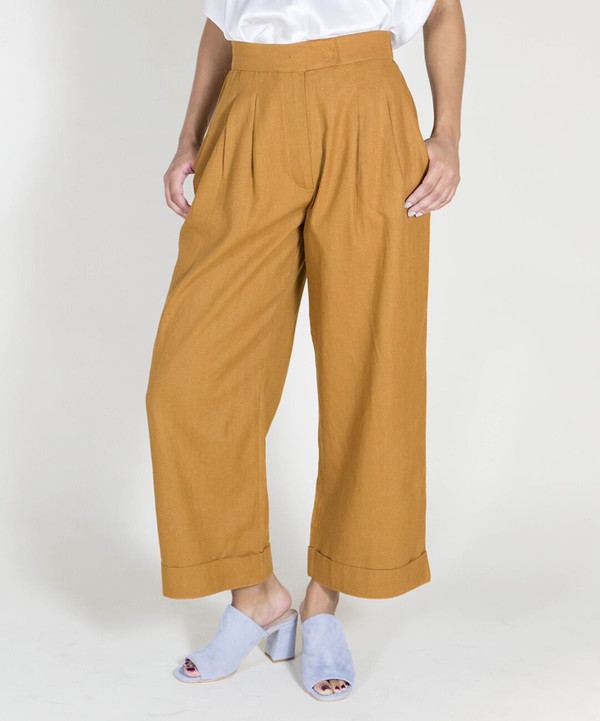 Ali Golden Rust Roll Cuff Pants Ali Golden Rust Roll Cuff Pants
