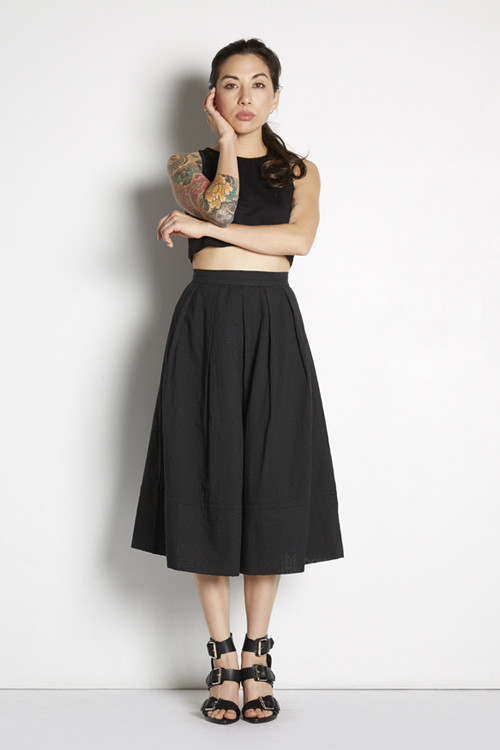 Over-the-Knee Pleated Skirt Over-the-Knee Pleated Skirt
