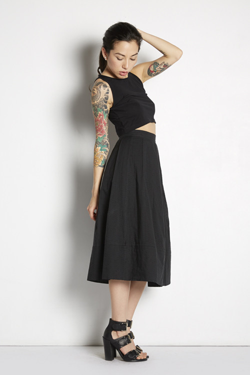 Over-the-Knee Pleated Skirt Over-the-Knee Pleated Skirt