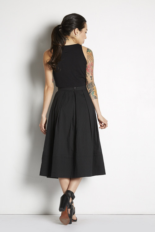 Over-the-Knee Pleated Skirt Over-the-Knee Pleated Skirt