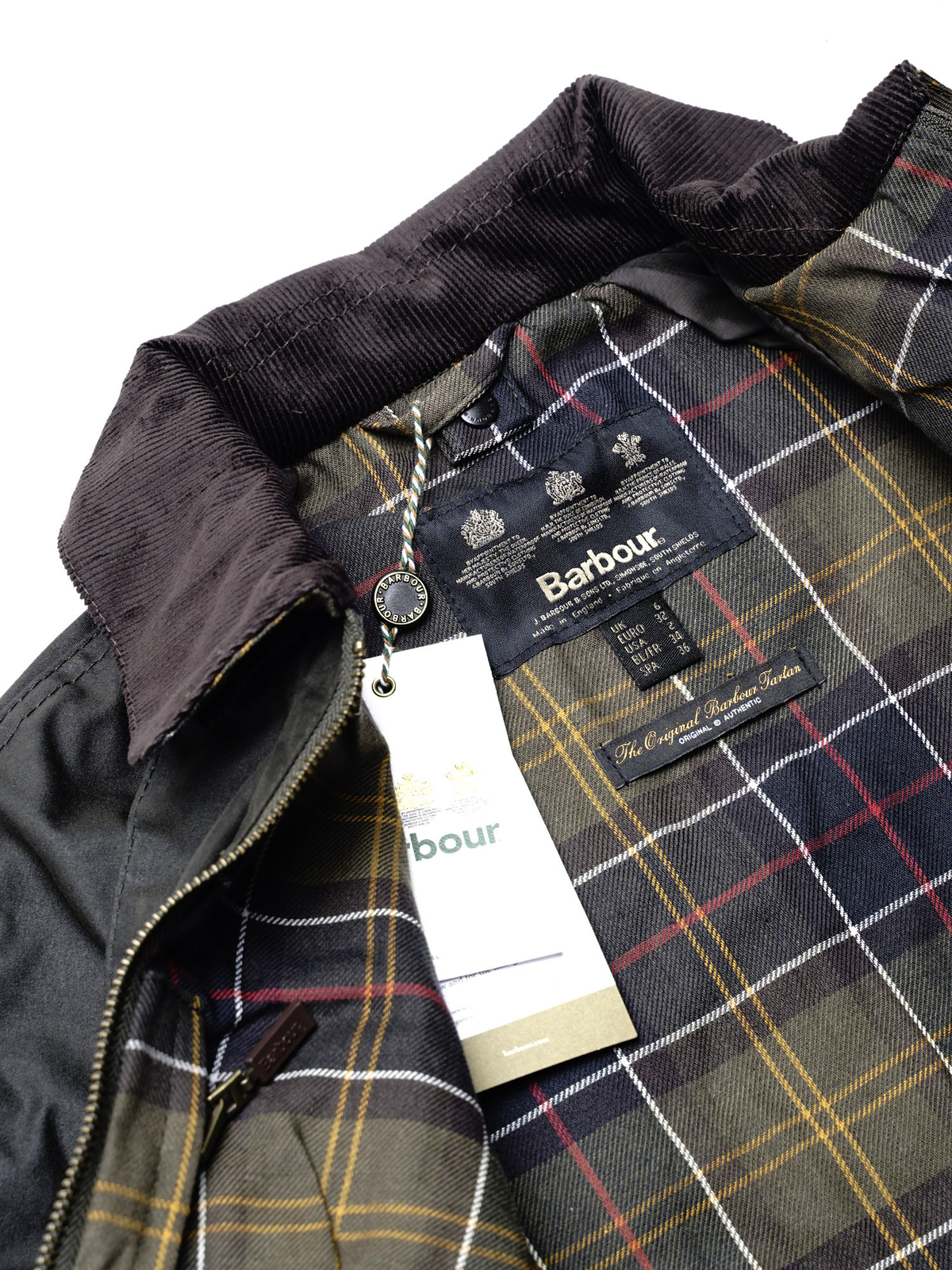 Barbour CLASSIC BEADNELL WAX JACKET OLIVE Garmentory barbour-classic-beadnell-wax-jacket-olive-garmentory