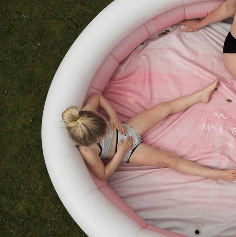 Mylle Watercolor Inflatable Pool Blush Pink Garmentory