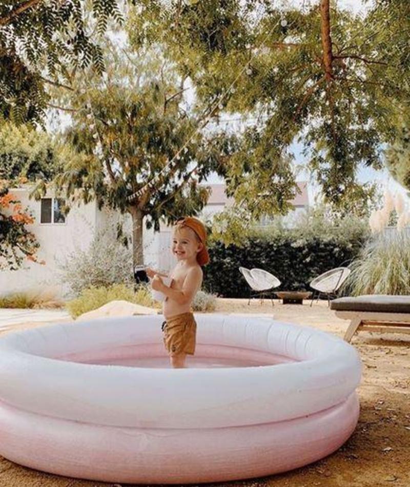 Mylle Watercolor Inflatable Pool - Blush Pink | Garmentory