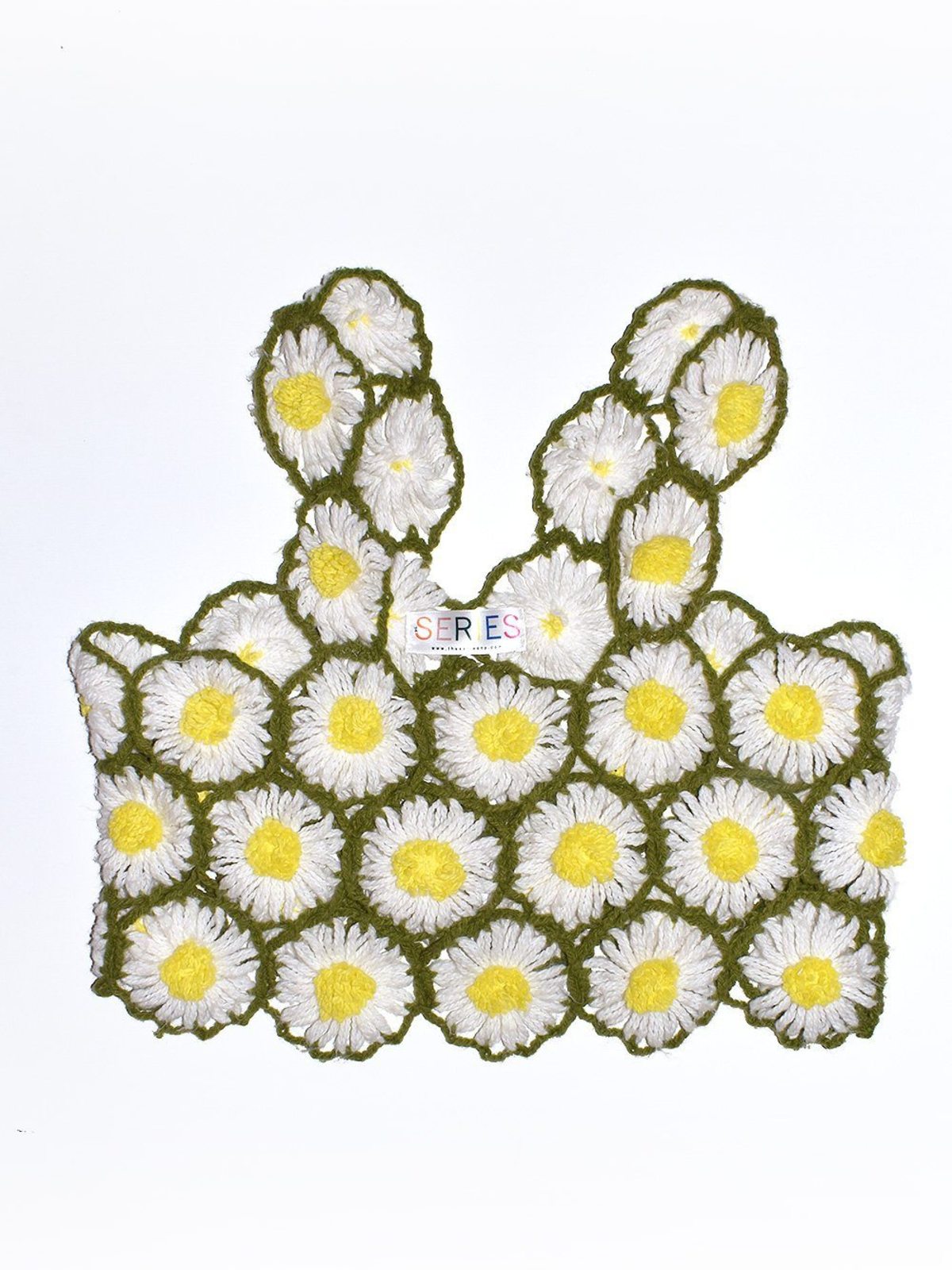 Girls Daisy Check Crop Tank Set main image 1