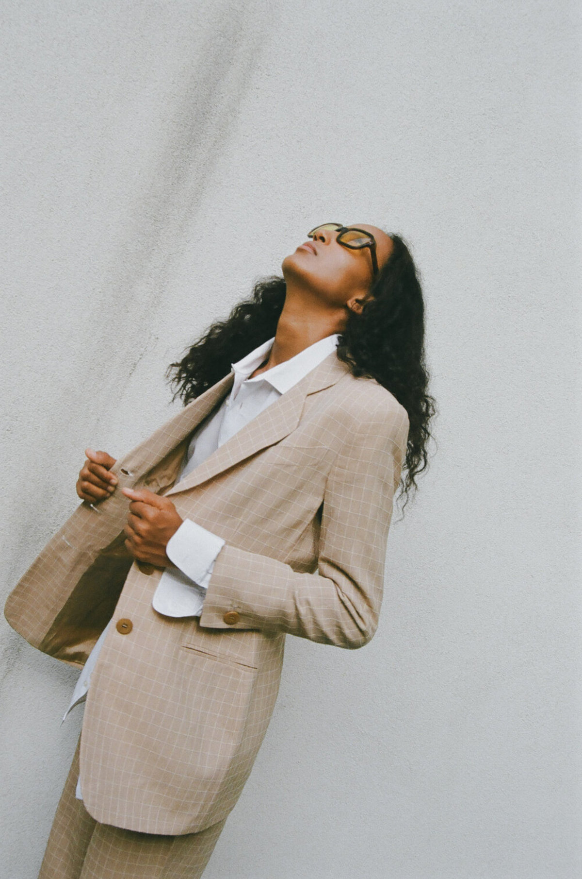 Vintage Armani Armani Collezioni Women's Blazer Beige Womens