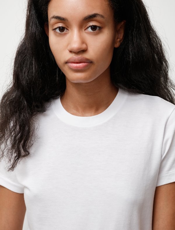 Auralee Seamless Crew Neck Tee - White | Garmentory