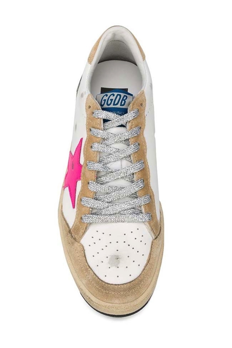 Golden Goose Ball Star Sneakers - Pink/Zebra | Garmentory