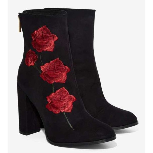 Intentionally Blank ROSA Embroidered Boot in Black Intentionally Blank ROSA Embroidered Boot in Black