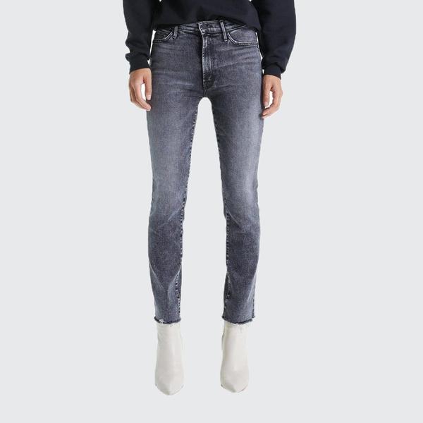 Mother Denim High Waisted Rascal Ankle Snippet Jeans - Train Stops Mother Denim High Waisted Rascal Ankle Snippet Jeans - Train Stops