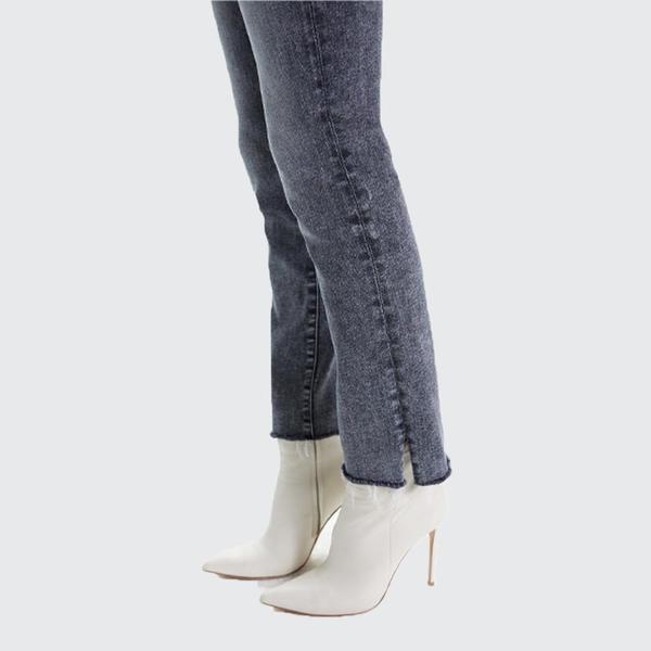 Mother Denim High Waisted Rascal Ankle Snippet Jeans - Train Stops Mother Denim High Waisted Rascal Ankle Snippet Jeans - Train Stops