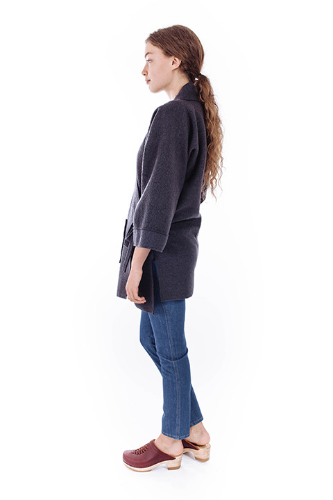 Priory Hami Jacket in Heathered Navy Priory Hami Jacket in Heathered Navy
