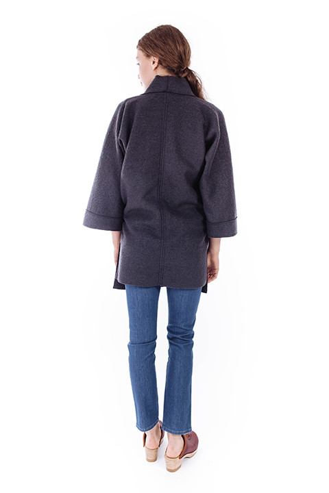 Priory Hami Jacket in Heathered Navy Priory Hami Jacket in Heathered Navy