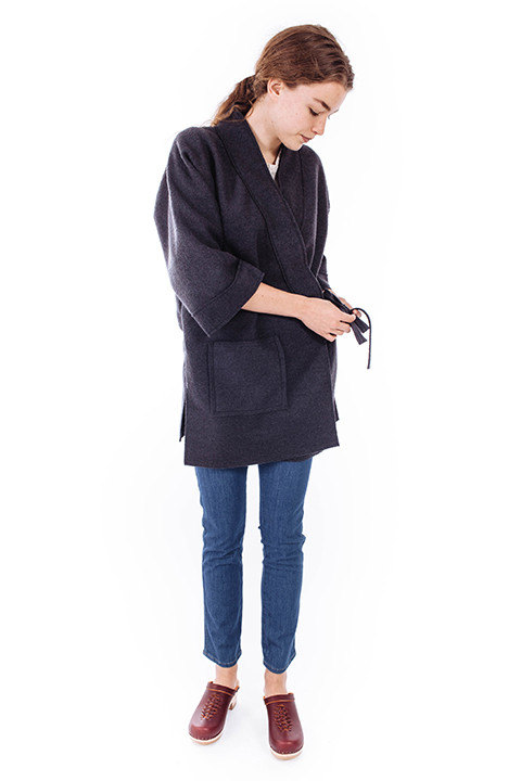Priory Hami Jacket in Heathered Navy Priory Hami Jacket in Heathered Navy