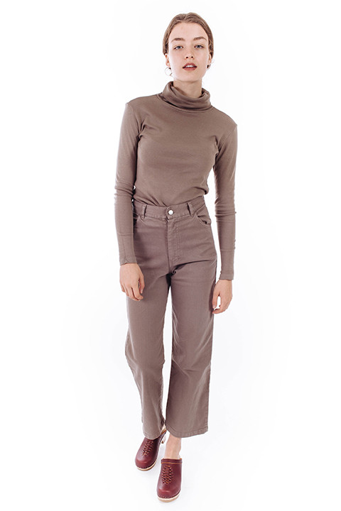 nico nico Hi-Waisted Twill Jean in Moon nico nico Hi-Waisted Twill Jean in Moon