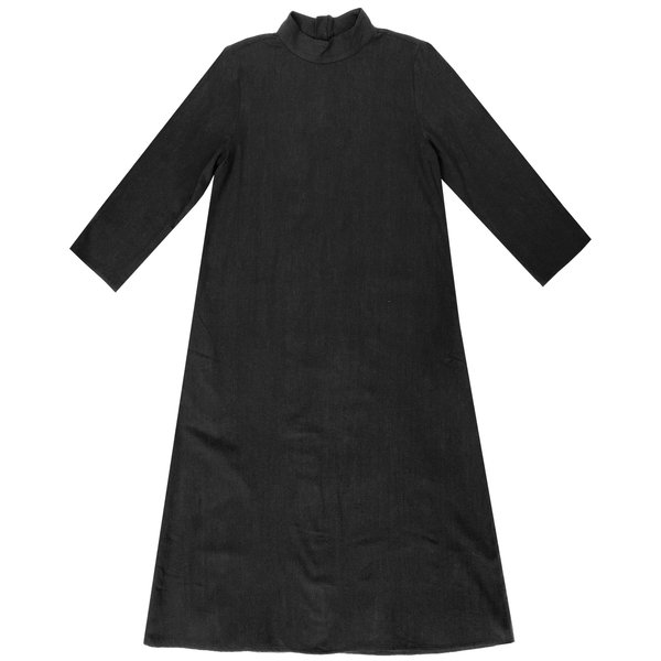 green emerald velvet dress HIGH NECK BIAS DRESS main image 1