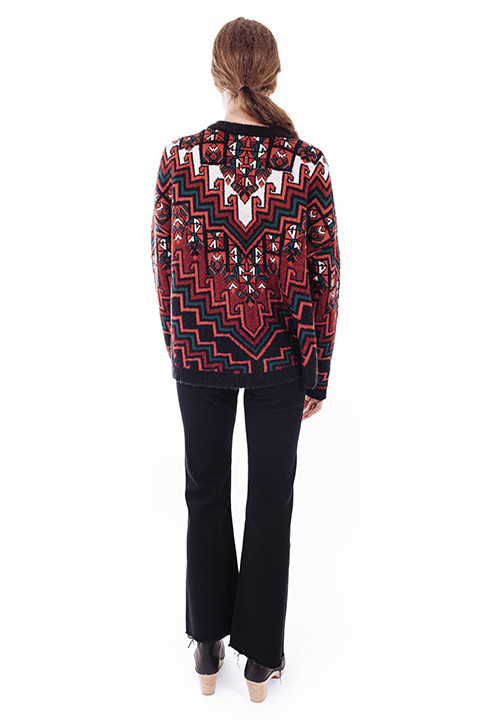 Mara Hoffman Pullover Sweater in Bolnisi Rug Knit Mara Hoffman Pullover Sweater in Bolnisi Rug Knit