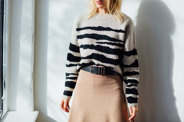Naadam Jacquard Crew Pullover Sweater 
