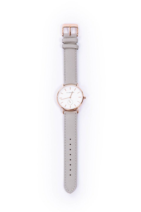 THE HORSE Rose Gold / Grey Leather Watch THE HORSE Rose Gold / Grey Leather Watch