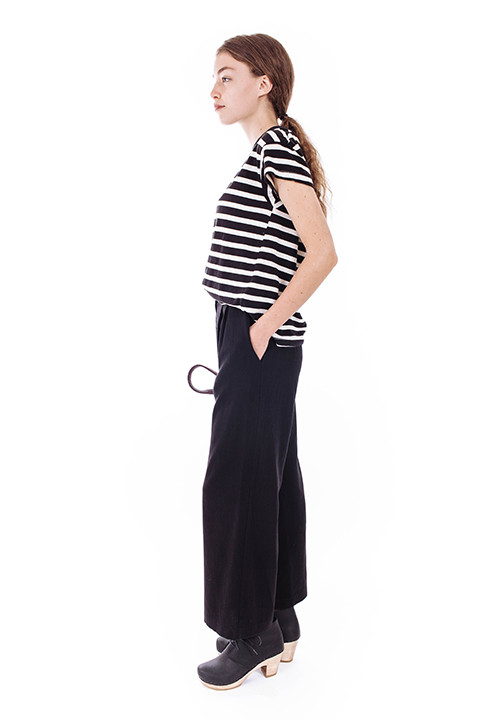 First Rite Wide Trouser in Black First Rite Wide Trouser in Black