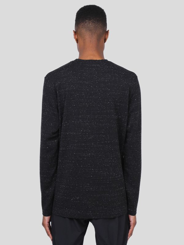 Wings+Horns Knit Signals Long Sleeve T-shirt - Static Black Wings+Horns Knit Signals Long Sleeve T-shirt - Static Black