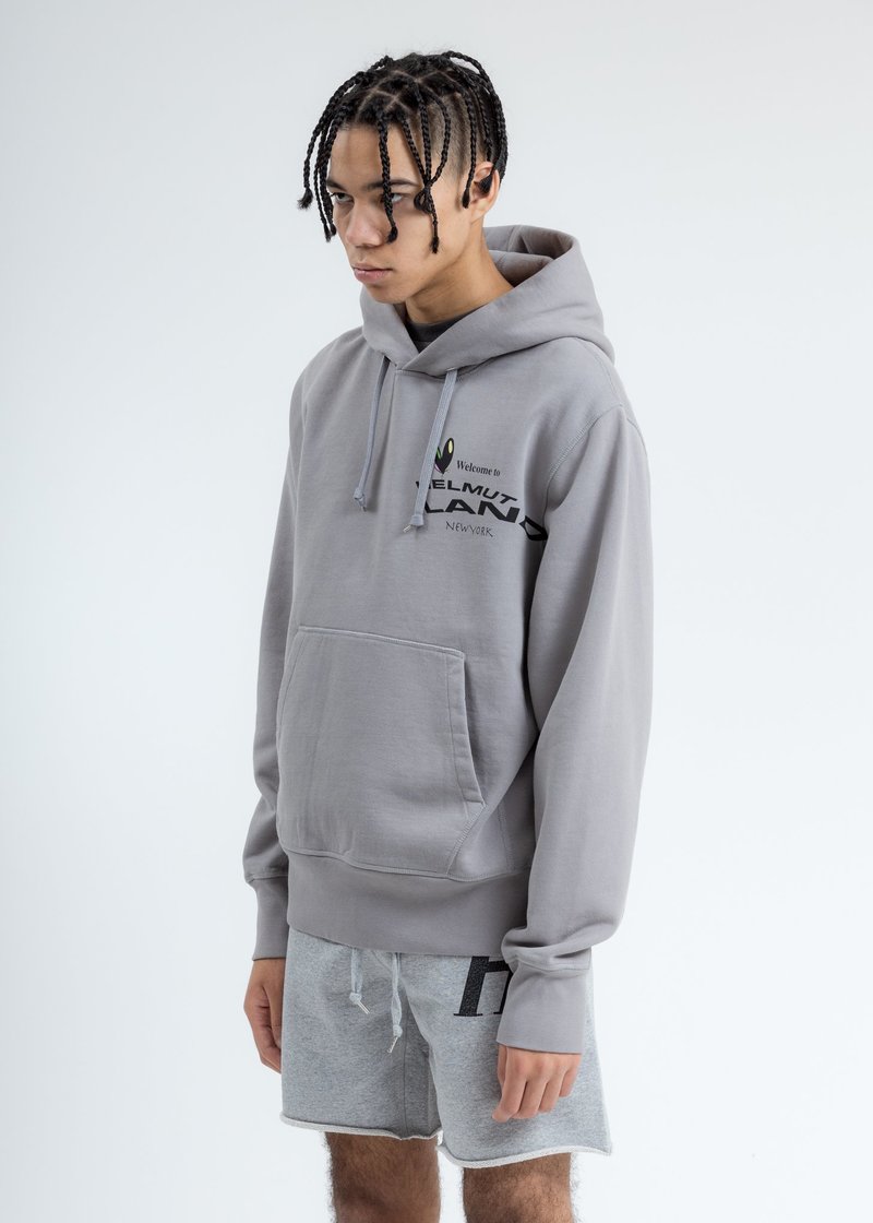 Helmut Lang Steel PZ Standard Hoodie - Steel | Garmentory