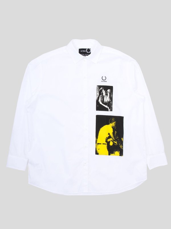 RAF SIMONS Patched Oversized Shirt | Garmentory