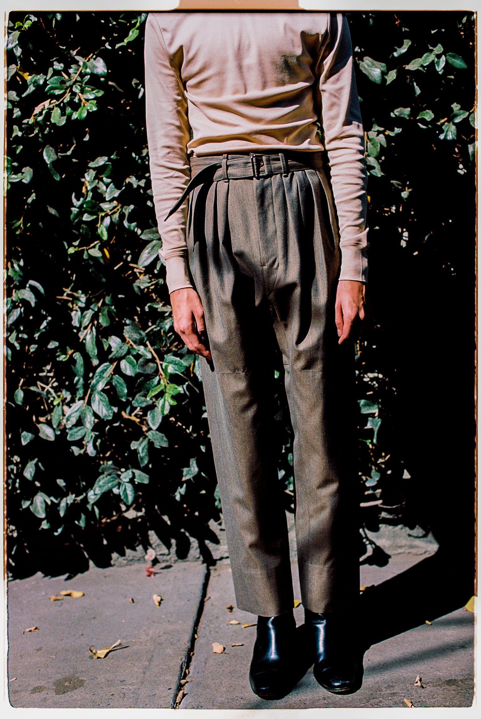 Lemaire Military Wool 4 Pleats Pants - Ocre Brown | Garmentory