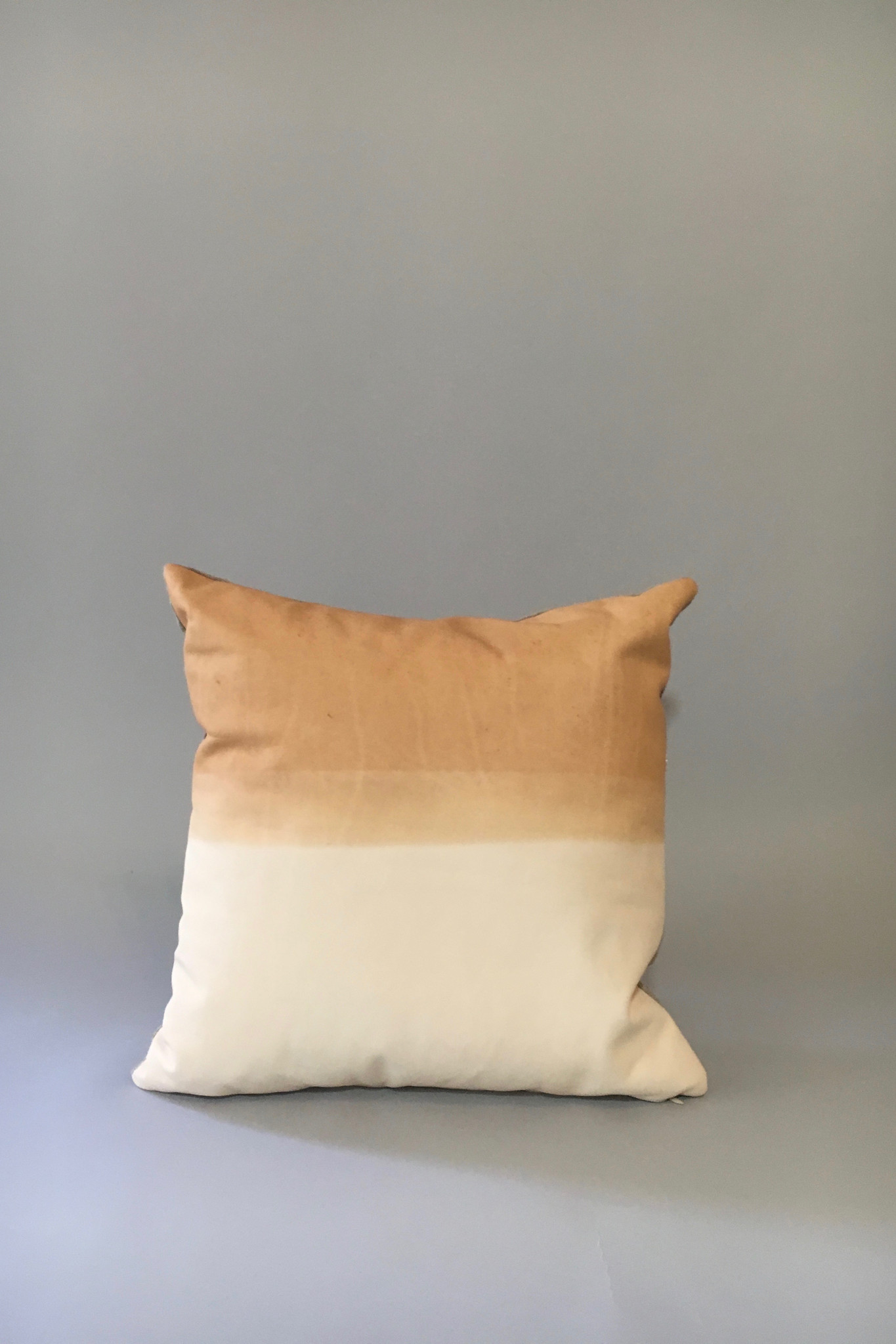 Materials + Process Two-Toned Modern Leather Pillow, large Garmentory