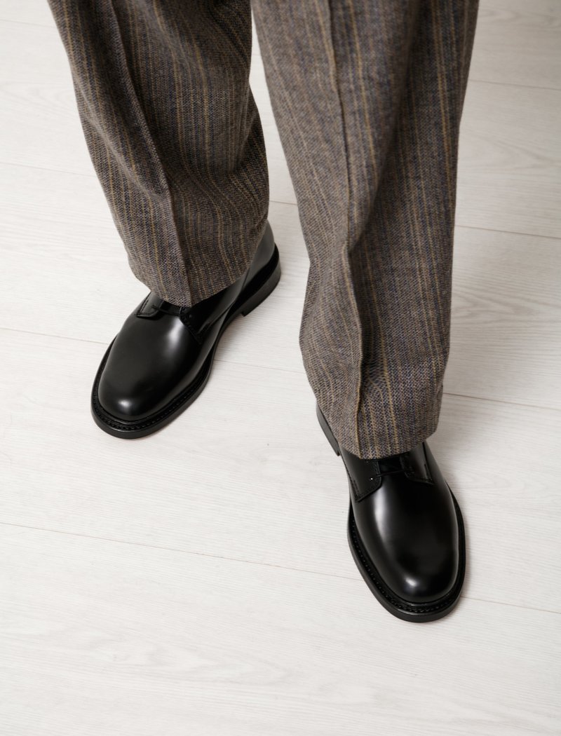 Our Legacy Uniform Parade Leather Derby Shoe - Black