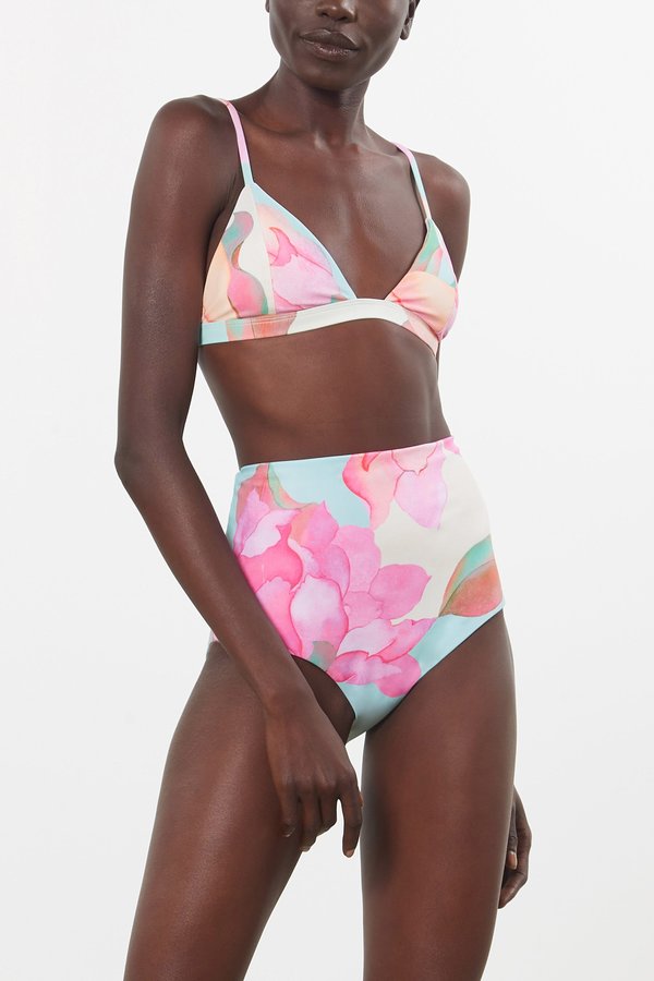 Mara Hoffman Astrid Bikini Top - Floral Watercolor Mara Hoffman Astrid Bikini Top - Floral Watercolor