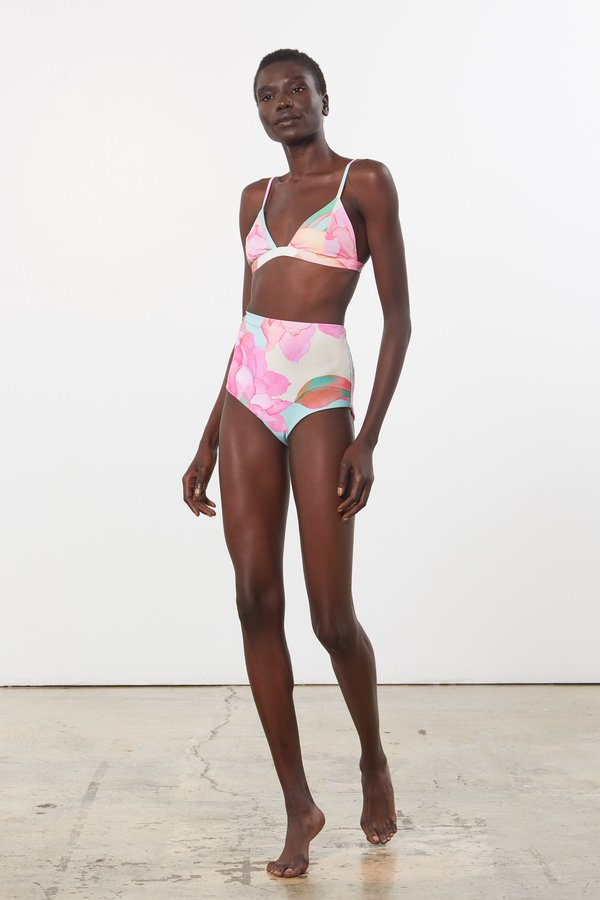 Mara Hoffman Astrid Bikini Top - Floral Watercolor Mara Hoffman Astrid Bikini Top - Floral Watercolor