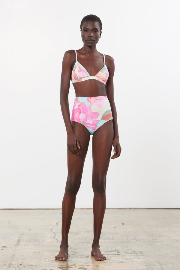 Mara Hoffman Astrid Bikini Top - Floral Watercolor Mara Hoffman Astrid Bikini Top - Floral Watercolor