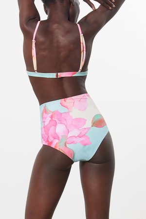 Mara Hoffman Astrid Bikini Top - Floral Watercolor Mara Hoffman Astrid Bikini Top - Floral Watercolor