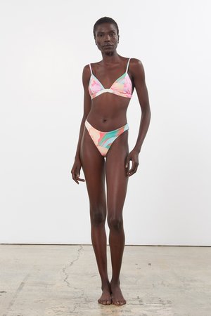 Mara Hoffman Astrid Bikini Top - Floral Watercolor Mara Hoffman Astrid Bikini Top - Floral Watercolor