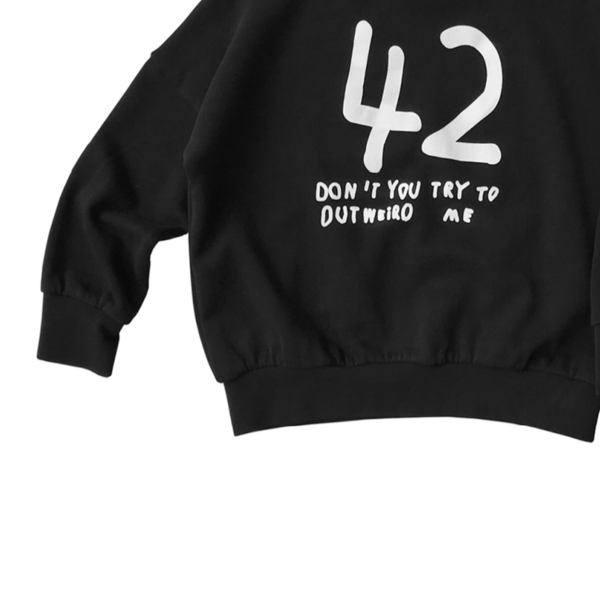 kids LITTLE MAN HAPPY Forty Two Sweater - Black kids LITTLE MAN HAPPY Forty Two Sweater - Black