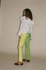 100% SILK Patchwork Cigarette Pant - Sprite - Thumbnail 3