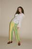 100% SILK Patchwork Cigarette Pant - Sprite - Thumbnail 6