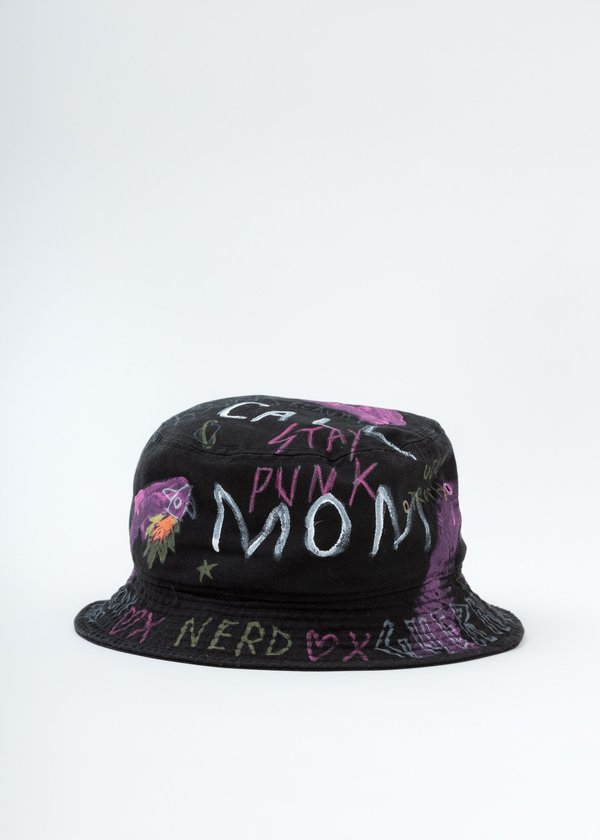 Black Paint Bucket Hat Garmentory
